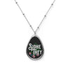 Sidhe/They Oval Trans Pride Necklace