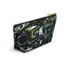 NerdyKeppie Splatter Wave Gay Men's Pride Zipper Pouch with T-Bottom. A zippered accessory/makeup bag featuring a t-bottom and a Splatter Wave pattern in MLl pride colors. This gay pride zipper pouch is fully lined and comes in two sizes.