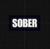 NerdyKeppie's Sober "Sober" and "Clean & Sober" Sobriety Embroidered Patch are stitched on sturdy rectangular duck cloth and backed with vinyl fuse.