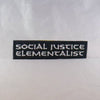NerdyKeppie's Social Justice Class Embroidered Patch are stitched on sturdy rectangular duck cloth and backed with vinyl fuse.