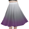 A person wearing a NerdyKeppie Soft Fade Ace Pride Full Circle Skirt CLOSEOUT. 