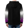 NerdyKeppie Soft Fade Lightweight Ace Pride Zip Up Hoodie. 
