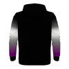 NerdyKeppie Soft Fade Lightweight Ace Pride Zip Up Hoodie. 