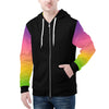 NerdyKeppie Soft Fade Lightweight Lesbian Pride Zip Up Hoodie. 