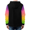 NerdyKeppie Soft Fade Lightweight Lesbian Pride Zip Up Hoodie. 