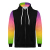 NerdyKeppie Soft Fade Lightweight Lesbian Pride Zip Up Hoodie. 