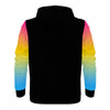 NerdyKeppie Soft Fade Lightweight Pan Pride Zip Up Hoodie. 