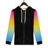 NerdyKeppie Soft Fade Lightweight Pan Pride Zip Up Hoodie. 