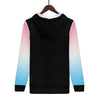 NerdyKeppie Soft Fade Lightweight Trans Pride Zip Up Hoodie. 