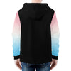 NerdyKeppie Soft Fade Lightweight Trans Pride Zip Up Hoodie. 