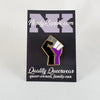 NerdyKeppie Solidarity Raised Fist Pride Enamel Pins. Raised fist Pride enamel pins from NerdyKeppie's first Kickstarter! Available in a wide selection of pride flags.