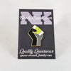 NerdyKeppie Solidarity Raised Fist Pride Enamel Pins. Raised fist Pride enamel pins from NerdyKeppie's first Kickstarter! Available in a wide selection of pride flags.