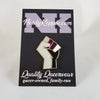 NerdyKeppie Solidarity Raised Fist Pride Enamel Pins. Raised fist Pride enamel pins from NerdyKeppie's first Kickstarter! Available in a wide selection of pride flags.