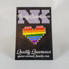 NerdyKeppie Solidarity Raised Fist Spirit of '77 Pride Enamel Pins. 