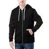 NerdyKeppie Source Code Lightweight Rainbow Gay Pride Zip Up Hoodie. 