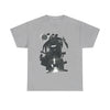 NerdyKeppie "Space Jammer" Alex Smith Original - Guest Artist Cotton Tee Shirt. A unisex cotton tee shirt by Alex Smith, an award winning artist/writer/musician whose work uses sci-fi and Afrofuturism to create rich and immersive worlds through a queer, body-positive lens. This design was created by Alex Smith and is sold exclusively through NerdyKeppie. 