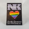 NerdyKeppie Console Pride 8-Bit Heart Pride Enamel Pins. Our 8-Bit Hearts Pride Enamel Pins feature an 8-bit heart in your choice of Pride colors and ship from Portland, Oregon USA.