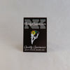 NerdyKeppie Proud to the Bone Crow Skull Pride Enamel Pins. A crow skull pride enamel pin for our Proud to the Bone project, wearing an adorable crown of flowers!