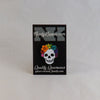 NerdyKeppie Proud to the Bone Human Skull Pride Enamel Pins. A human skull pride enamel pin for our Proud to the Bone project, wearing an adorable crown of flowers!