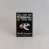 NerdyKeppie Proud to the Bone Otter Skull Pride Enamel Pins. An otter skull pride enamel pin for our Proud to the Bone project, wearing an adorable crown of flowers!