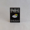 NerdyKeppie Proud to the Bone Possum Skull Pride Enamel Pins. A possum skull pride enamel pin for our Proud to the Bone project, wearing an adorable crown of flowers!