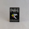 NerdyKeppie Proud to the Bone Tiger Skull Pride Enamel Pins. A tiger skull pride enamel pin for our Proud to the Bone project, wearing an adorable crown of flowers!