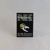 NerdyKeppie Proud to the Bone Wolf Skull Pride Enamel Pins. A wolf skull pride enamel pin for our Proud to the Bone project, wearing an adorable crown of flowers!