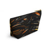 NerdyKeppie Splatter Wave Bear Pride Zipper Pouch with T-Bottom. A zippered accessory/makeup bag featuring a t-bottom and a Splatter Wave pattern in bearl pride colors. This bear pride zipper pouch is fully lined and comes in two sizes.