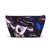 NerdyKeppie Splatter Wave Genderfluid Pride Zipper Pouch with T-Bottom. A zippered accessory/makeup bag featuring a t-bottom and a Splatter Wave pattern in genderfluid pride colors. This genderfluid pride zipper pouch is fully lined and comes in two sizes.