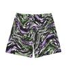NerdyKeppie Splatter Wave Genderqueer Pride Swim Trunks With Pockets. A pair of swim trunks featuring a Splatter Wave design in genderqueer pride colors. These genderqueer pride swim trunks are machine washable.