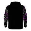 NerdyKeppie Splatter Wave Lightweight Ace Pride Zip Up Hoodie. 