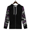 NerdyKeppie Splatter Wave Lightweight Ace Pride Zip Up Hoodie. 