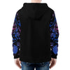 NerdyKeppie Splatter Wave Lightweight Bi Pride Zip Up Hoodie. 