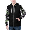 NerdyKeppie Splatter Wave Lightweight Genderqueer Pride Zip Up Hoodie. 