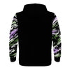 NerdyKeppie Splatter Wave Lightweight Genderqueer Pride Zip Up Hoodie. 