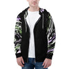 NerdyKeppie Splatter Wave Lightweight Genderqueer Pride Zip Up Hoodie. 