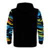 NerdyKeppie Splatter Wave Lightweight Pan Pride Zip Up Hoodie. 