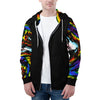 NerdyKeppie Splatter Wave Lightweight Progress Pride Zip Up Hoodie. 