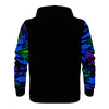 NerdyKeppie Splatter Wave Lightweight Rainbow Gay Pride Zip Up Hoodie. 