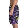 NerdyKeppie Splatter Wave Non-Binary Pride Swim Trunks With Pockets. A pair of swim trunks featuring a Splatter Wave design in enby pride colors. These non-binary pride swim trunks are machine washable.