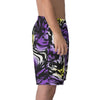 NerdyKeppie Splatter Wave Non-Binary Pride Swim Trunks With Pockets. A pair of swim trunks featuring a Splatter Wave design in enby pride colors. These non-binary pride swim trunks are machine washable.