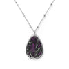 Splatter Wave Oval Ace Pride Necklace
