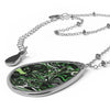 Splatter Wave Oval Aro Pride Necklace