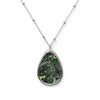 Splatter Wave Oval Aro Pride Necklace