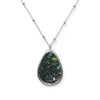 Splatter Wave Oval Gay Men's Pride Necklace