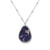 Splatter Wave Oval Genderfluid Pride Necklace
