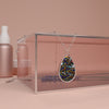Splatter Wave Oval Progress Pride Necklace