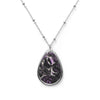 Splatter Wave Oval Queer Pride Necklace
