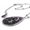 Splatter Wave Oval Queer Pride Necklace
