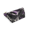 NerdyKeppie Splatter Wave Queer Pride Zipper Pouch with T-Bottom. A zippered accessory/makeup bag featuring a t-bottom and a Splatter Wave pattern in queer pride colors. This queer pride zipper pouch is fully lined and comes in two sizes.